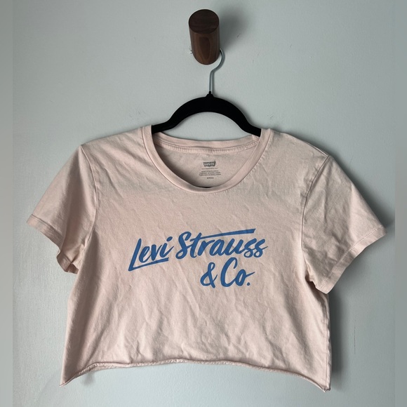 Levi Strauss & Co. Cropped Top in Light Pink, Size Small - Picture 1 of 4